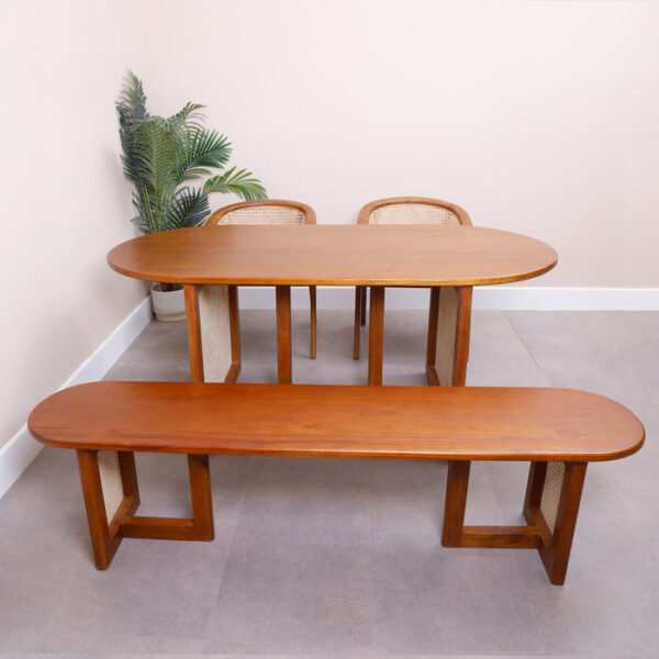 Aura Dining table set of table and bench - Image 3