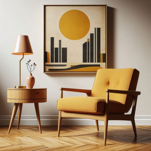 Modern Wooden Chair - Image 2