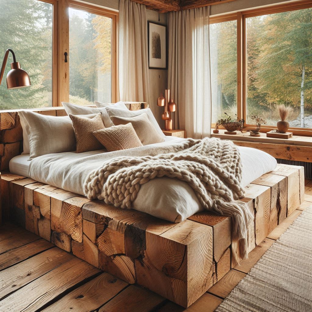 King Size Handmade Wooden Bed